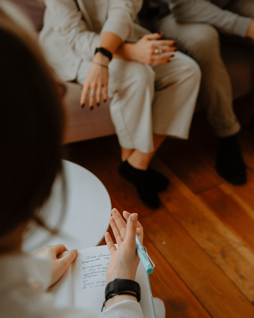Relationship therapist guiding a couple through a session focused on counselling for relationship problems.
