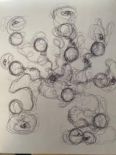 Art made during an art therapy session with certified therapist