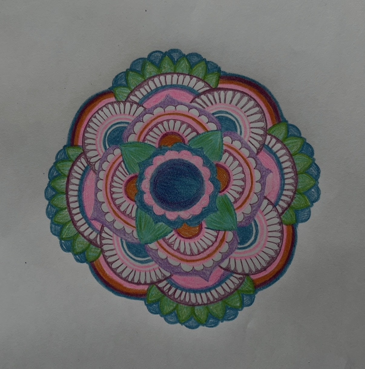 A creative art therapy work made by an adolescent client exploring identity in Bethlehem, PA.